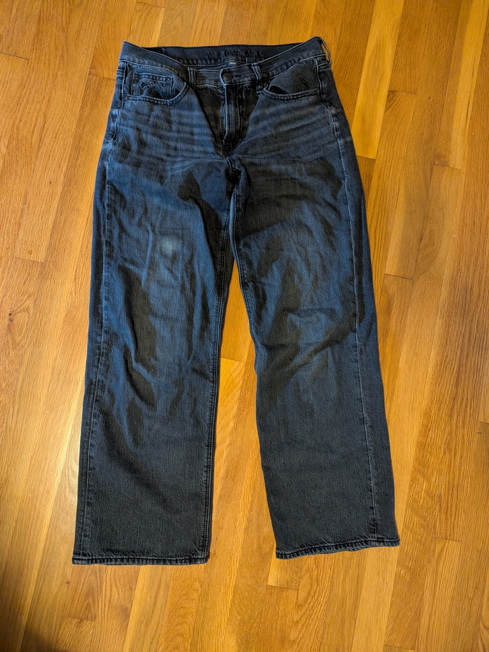American Eagle Outfitters Black Stovepipe Jeans